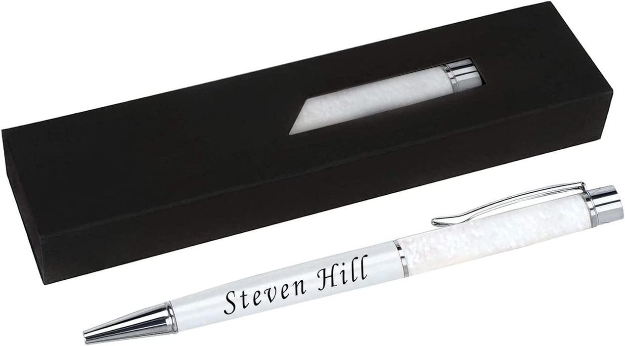 Paul Clover Personalised Floating Glitter Ballpoint Pen in 11 Colours with Luxury Gift box