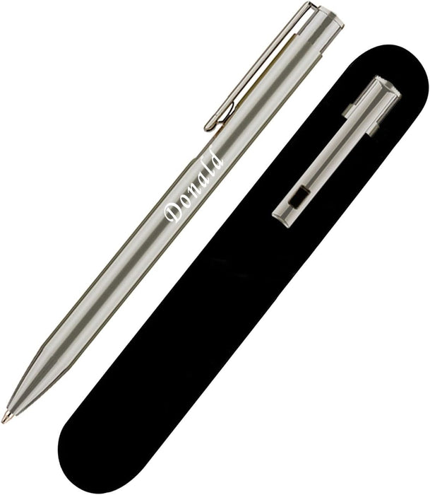 Personalised Engraved Lightweight Graphite Ballpen in Presentation Box or Velvet Pouch