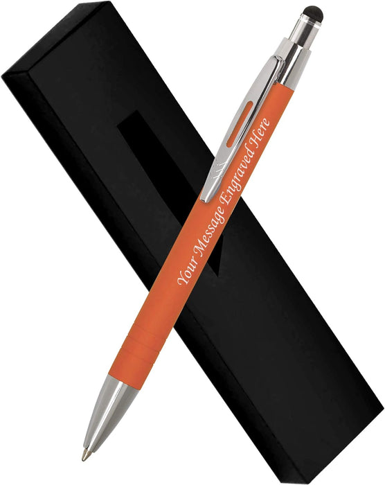 Personalised Engraved Ballpoint with Stylus in Multiple Colours and GIft Box