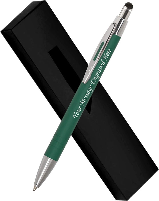 Personalised Engraved Ballpoint with Stylus in Multiple Colours and GIft Box