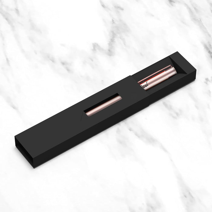 Personalised Engraved Pink Lightweight Ballpen in Presentation Box or Velvet Pouch