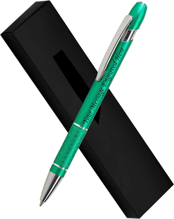 Paul Clover Aluminium Sonic Black Ballpoint Pen with Silver Clip and Trim