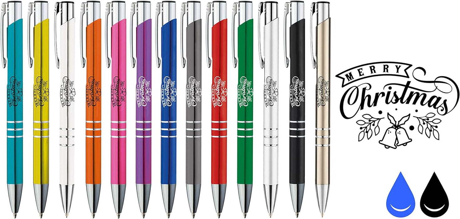 Personalised Engraved Silver Ballpen with Silver Trim in Gift Box or Velvet Pouch with Refill Options