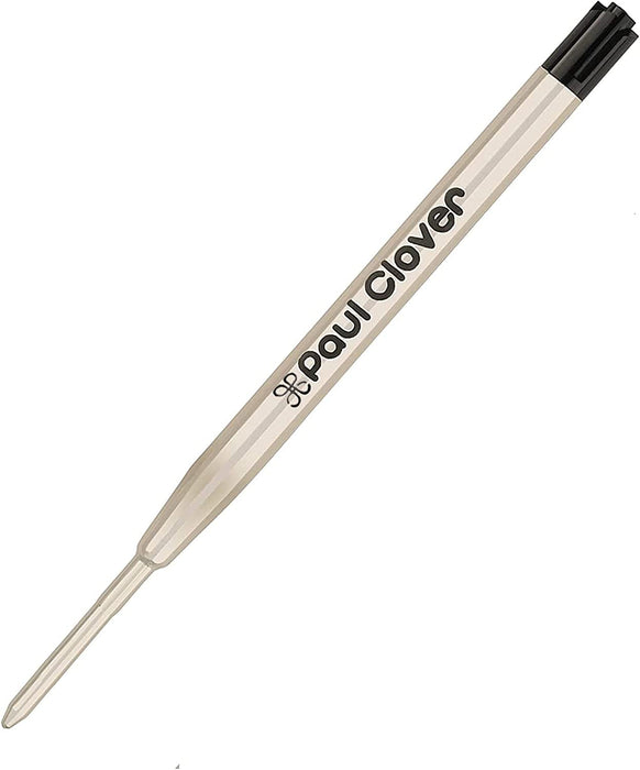 Paul Clover Personalised Silver Ballpen with Silver Trim and Engraved SIlver Chrome Case