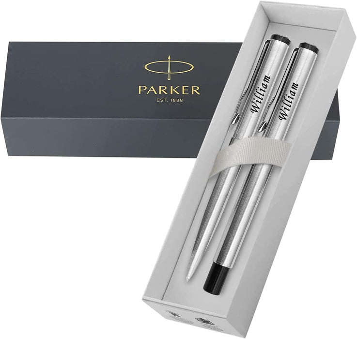 Personalised Engraved Parker Vector Ballpoint and Fountain Pen Set