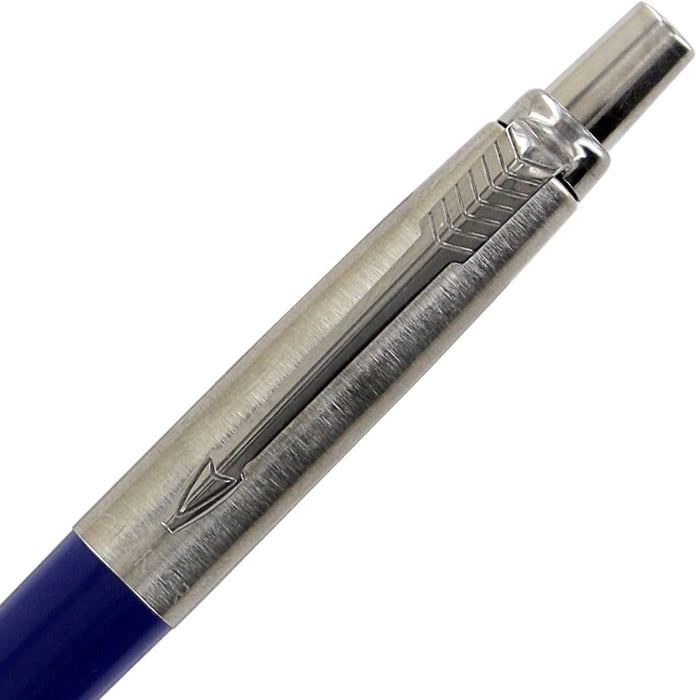 Personalised Engraved Parker Jotter Blue Blue Ink Ballpoint Pen in Ribbon Presentation Box