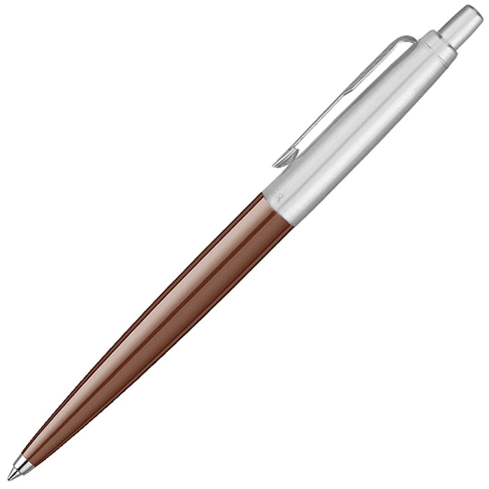 Personalised Engraved Parker Jotter Brown Ballpoint Pen in Ribbon Presentation Box