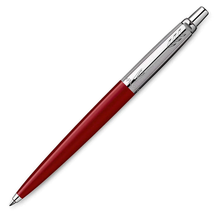 Personalised Engraved Parker Jotter Red Ballpoint Pen in Engraved Parker Gift Box