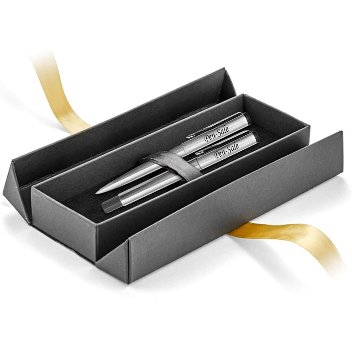 Personalised Silver Jotter Parker Ballpen and Fountain Pen with Choice of Luxury Gift Boxes