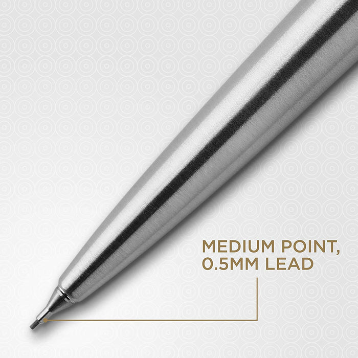 Personalised Engraved Parker Jotter Silver Ballpoint Pen and Pencil with Paul Clover Giftbox